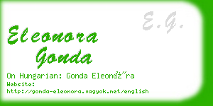 eleonora gonda business card